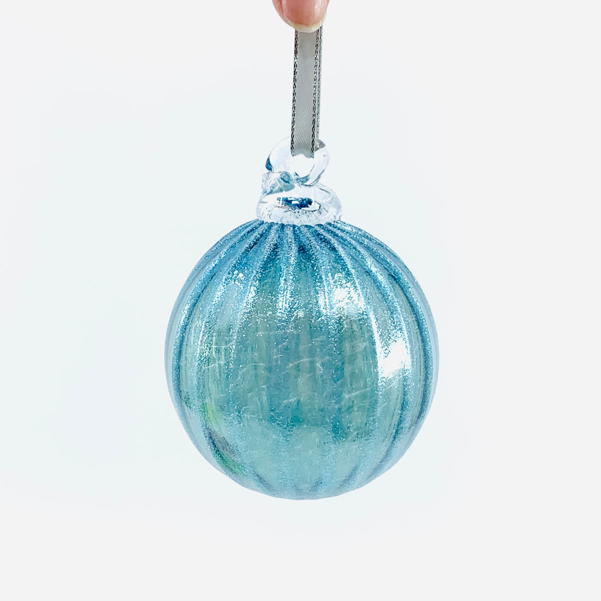 Teal Shimmer Ornament