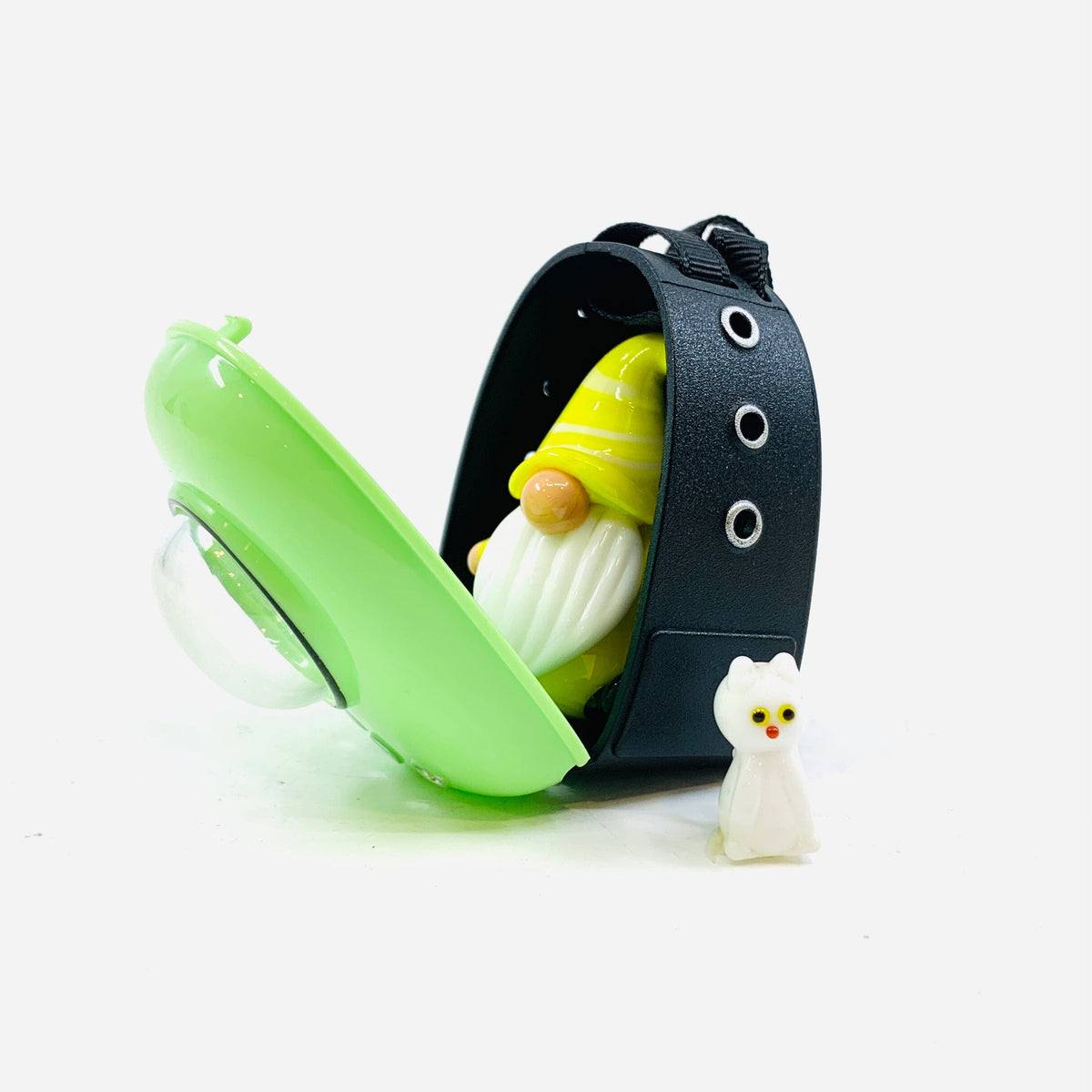 Miniature Pet Travel Backpack, Green Miniature - 