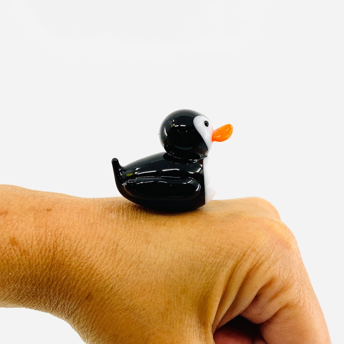 Penguin - Mini Glass Rubber Duck Miniature Alex 