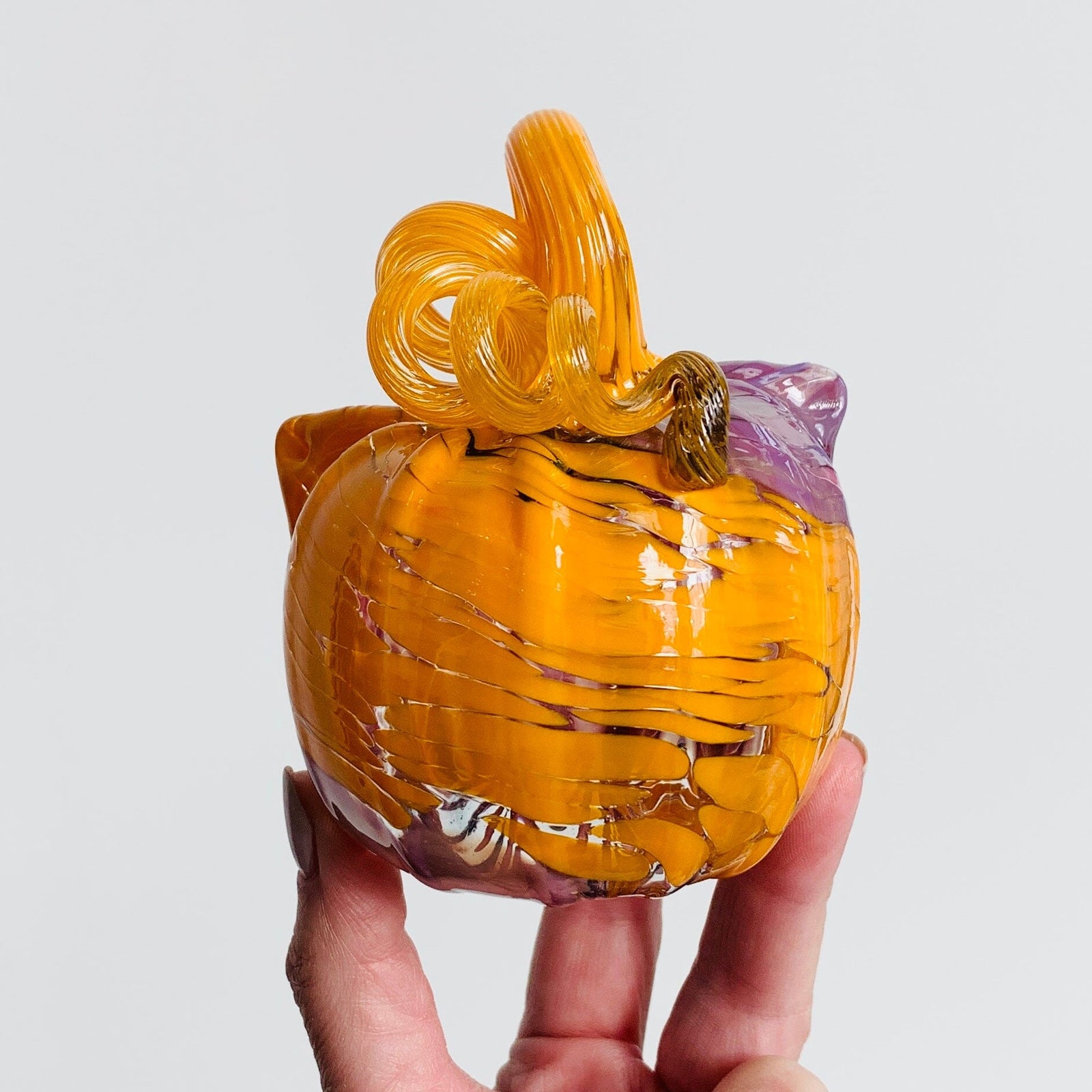 Daily Catkin 1252 Daily Pumpkin Luke Adams Glass Blowing Studio 
