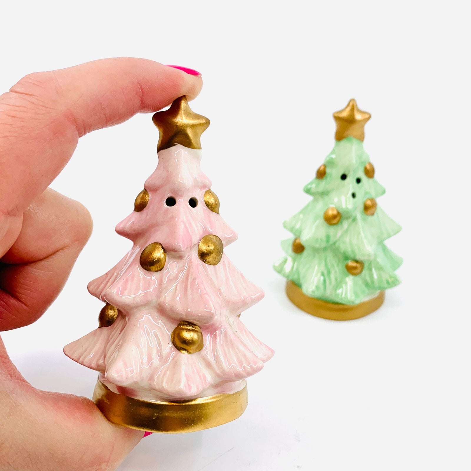 Nostalgic Christmas Tree Salt and Pepper Shakers COSMOS 