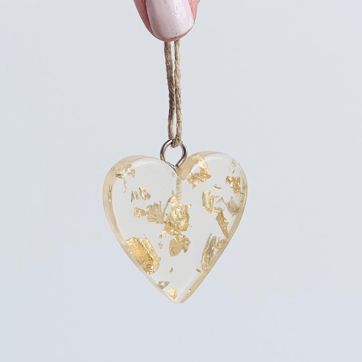 Gold Fleck Heart Ornament