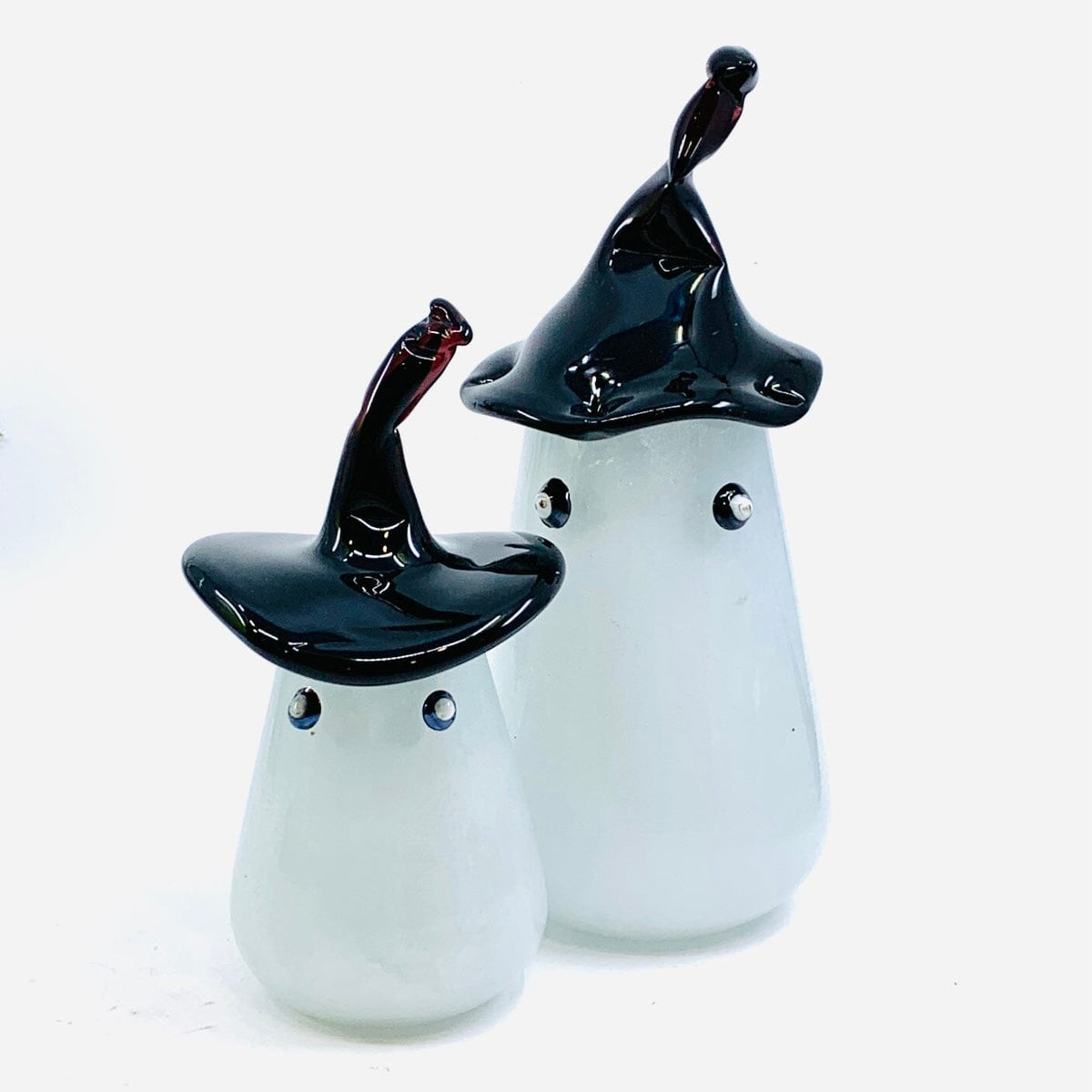 Large Hand Blown Glass Ghost Diamond Star 