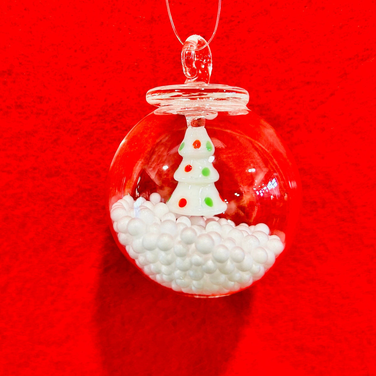 Glass Snow Globe Ornament, Tree Decor Creative Co-op 