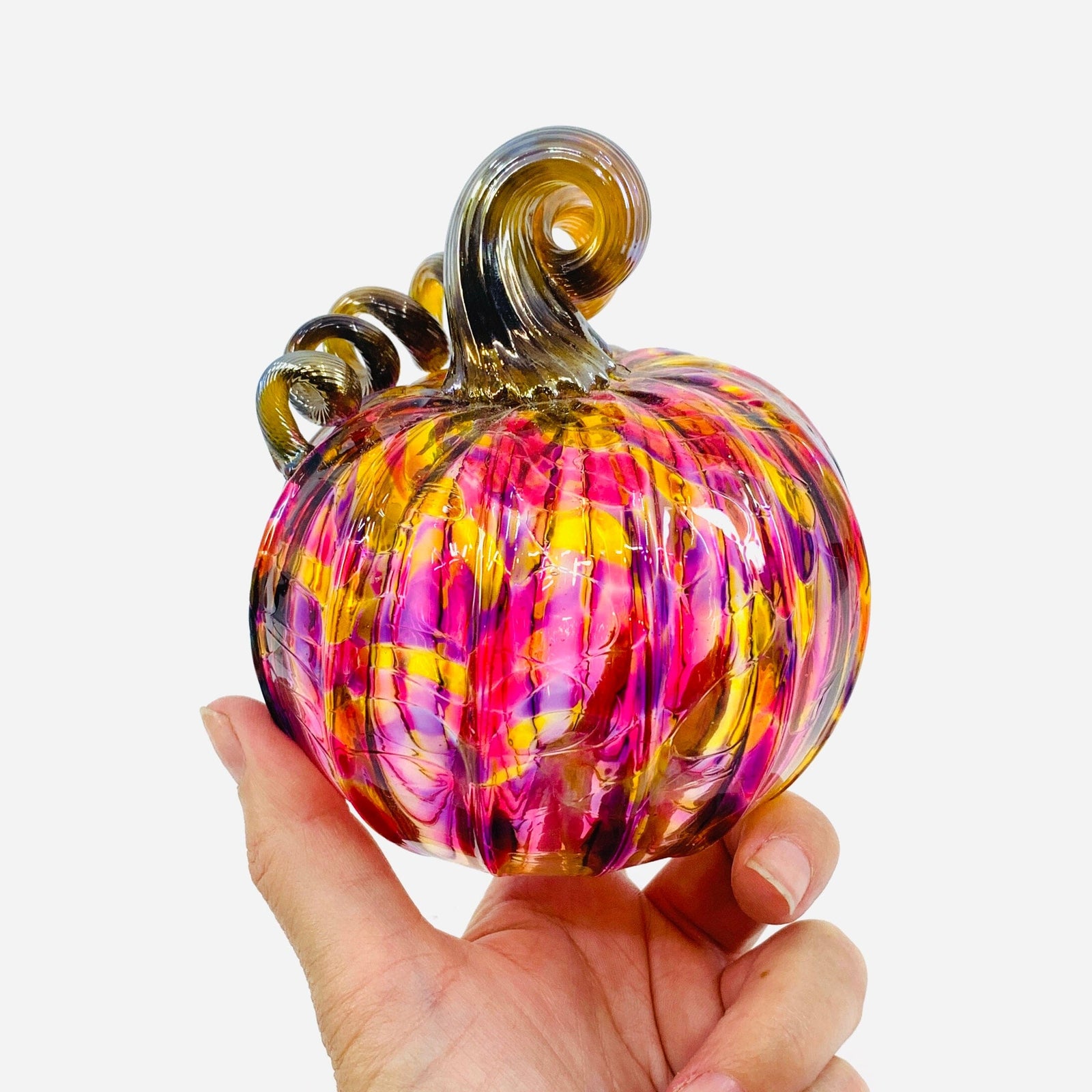 Daily Pumpkin 2473 Jumbo Mini Gabby Luke Adams Glass Blowing Studio 