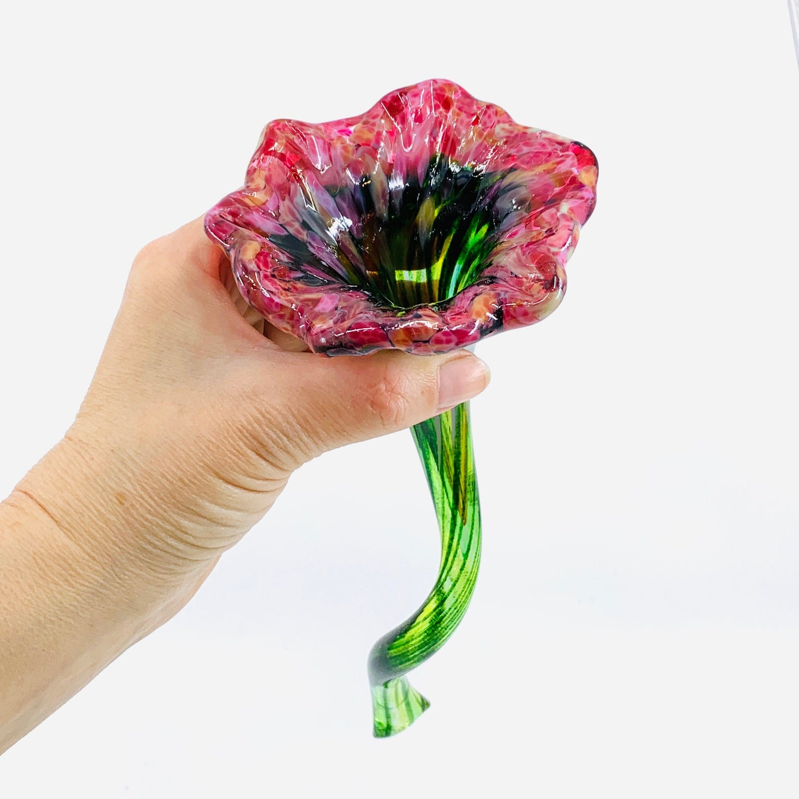 Pulled Glass Flower 61 Decor Luke Adams Glass Blowing Studio 