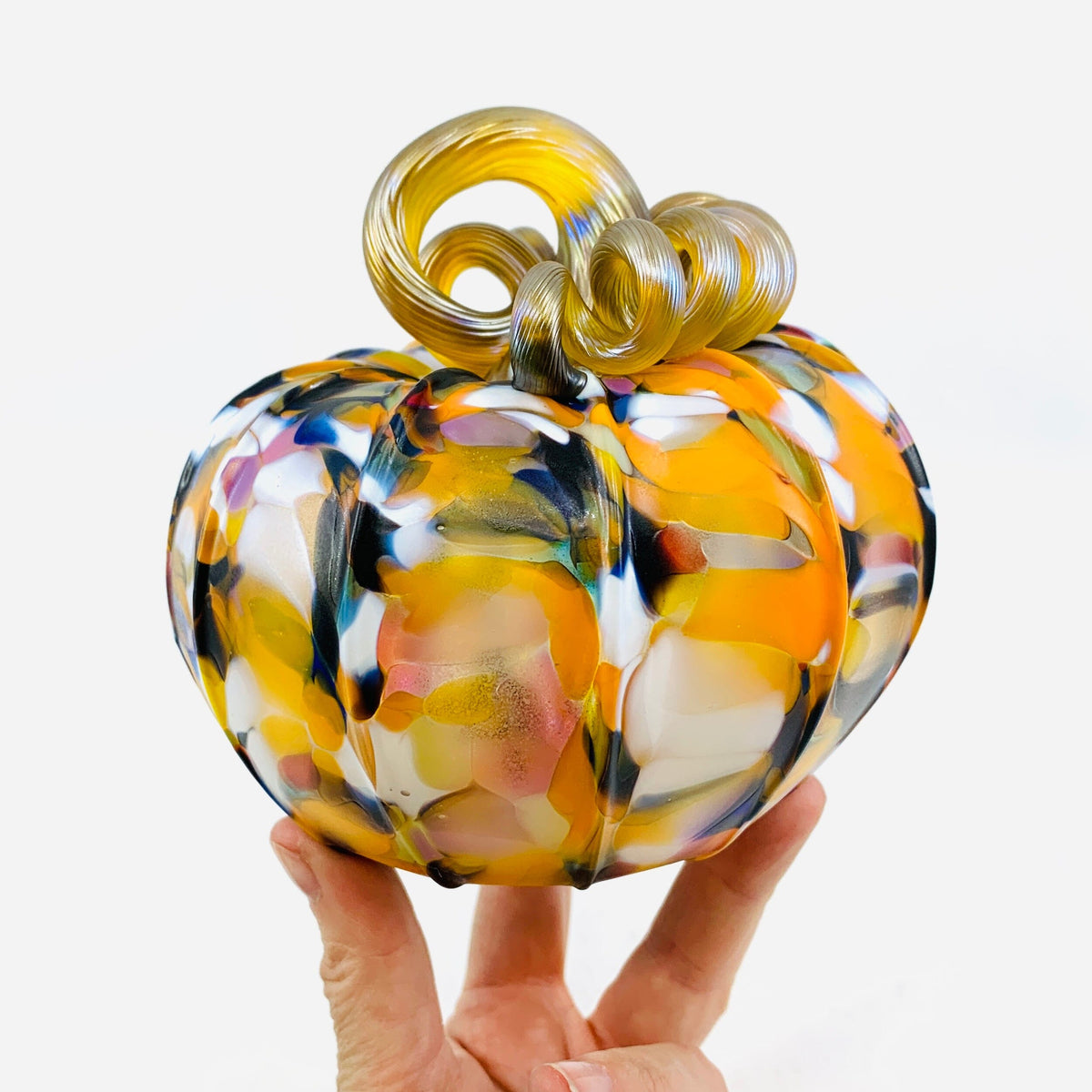 Daily Pumpkin 466 Matte Squat Gabby Luke Adams Glass Blowing Studio 