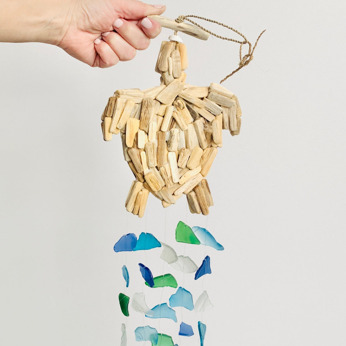 Sea Glass Turtle Wind Chime Chesapeake Bay 