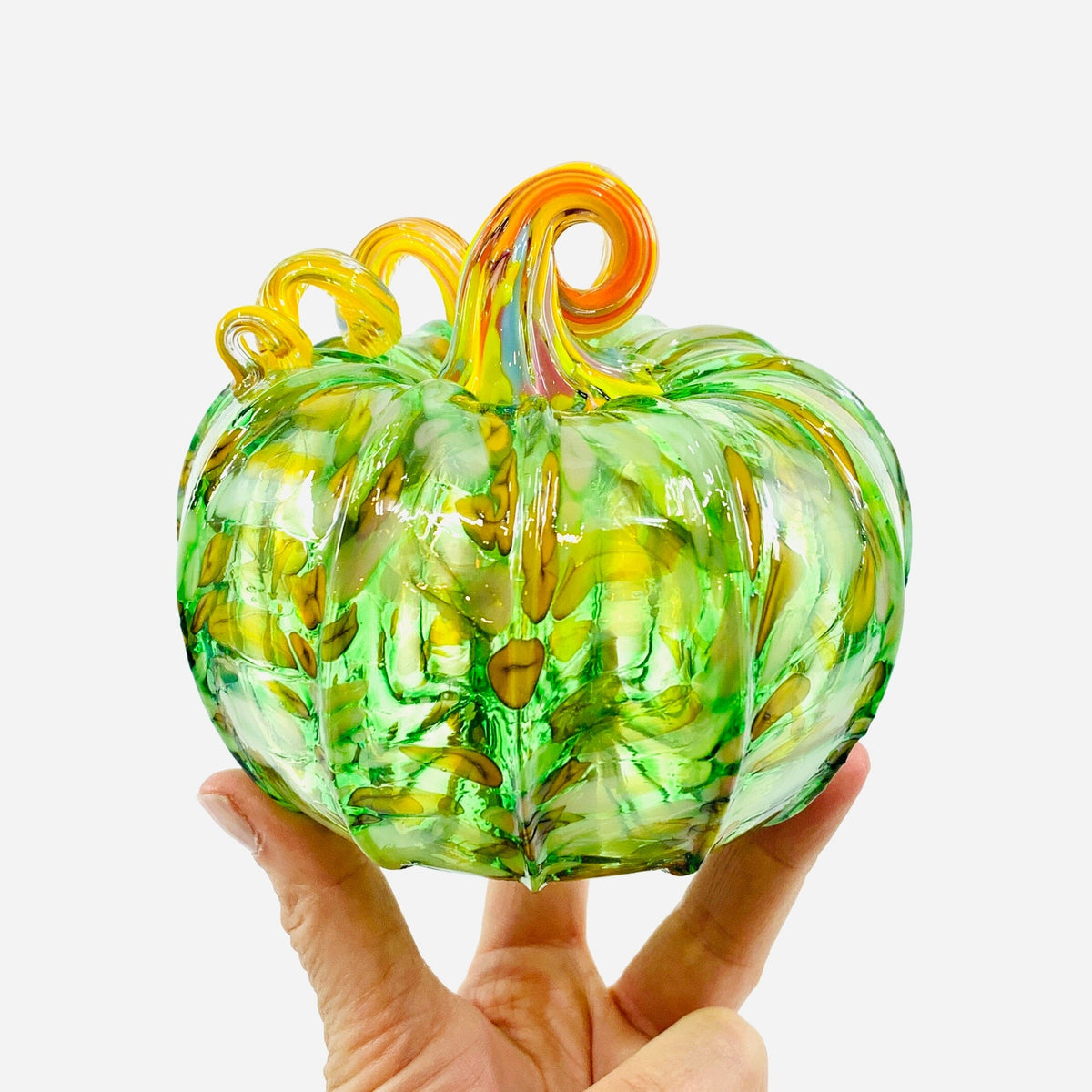 Daily Pumpkin 1071 Squat Gabby Luke Adams Glass Blowing Studio 
