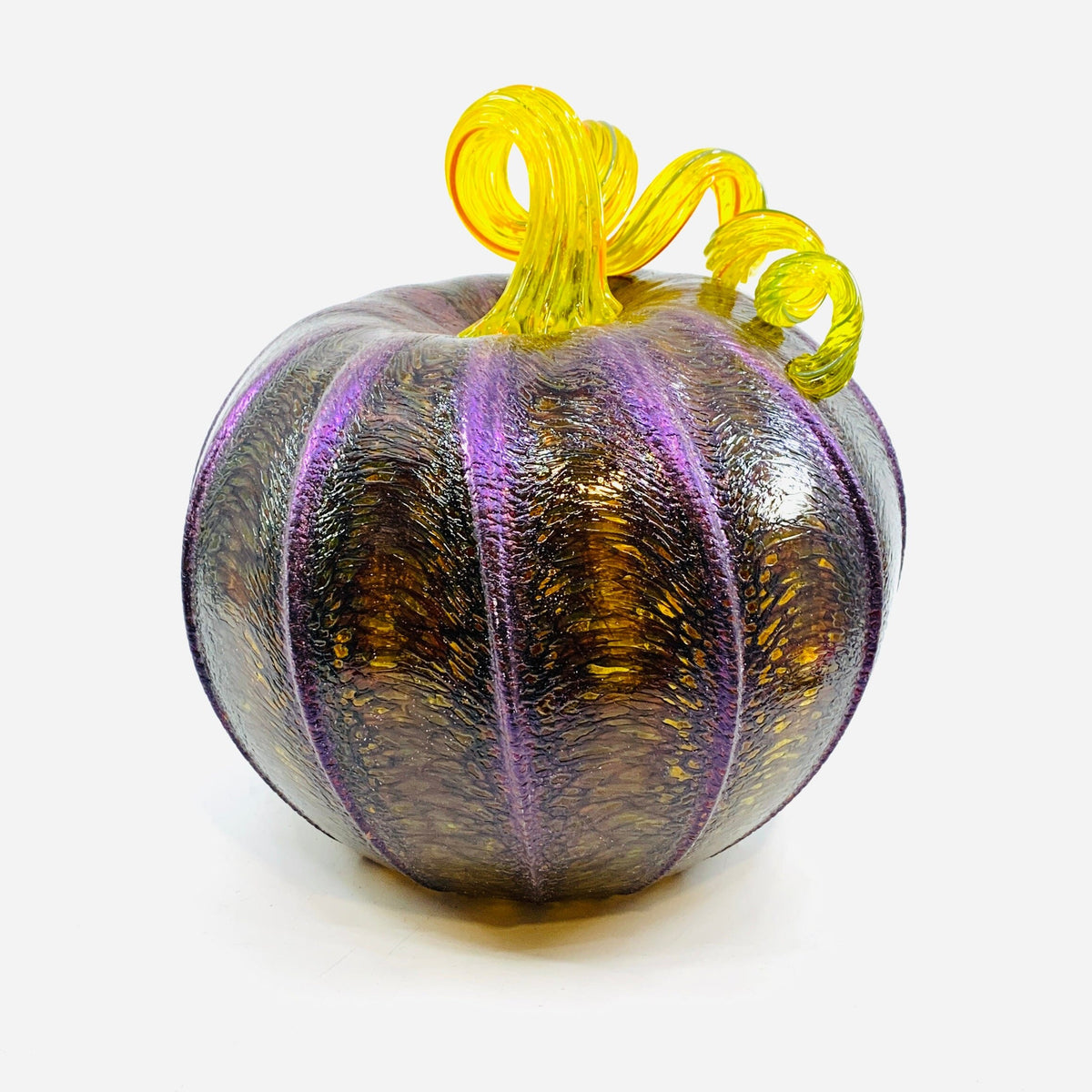 Daily Pumpkin 3864 Fall Shimmer Large Gabby Luke Adams Glass Blowing Studio 