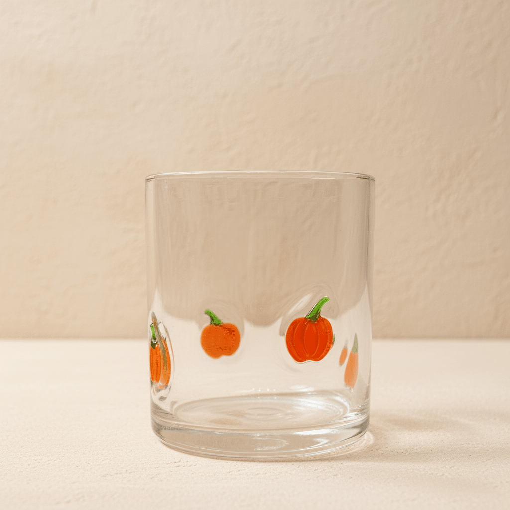 Pumpkin Double Old Fashioned Glass