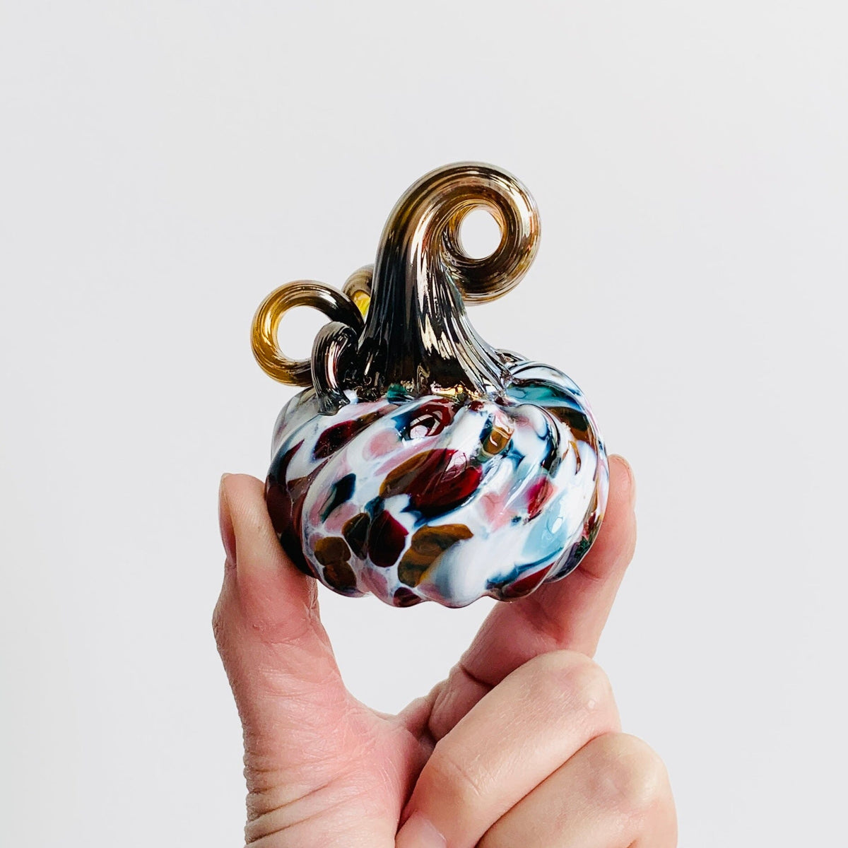 Daily Pumpkin 1325 Mini Paperweight Daily Pumpkin Luke Adams Glass Blowing Studio 