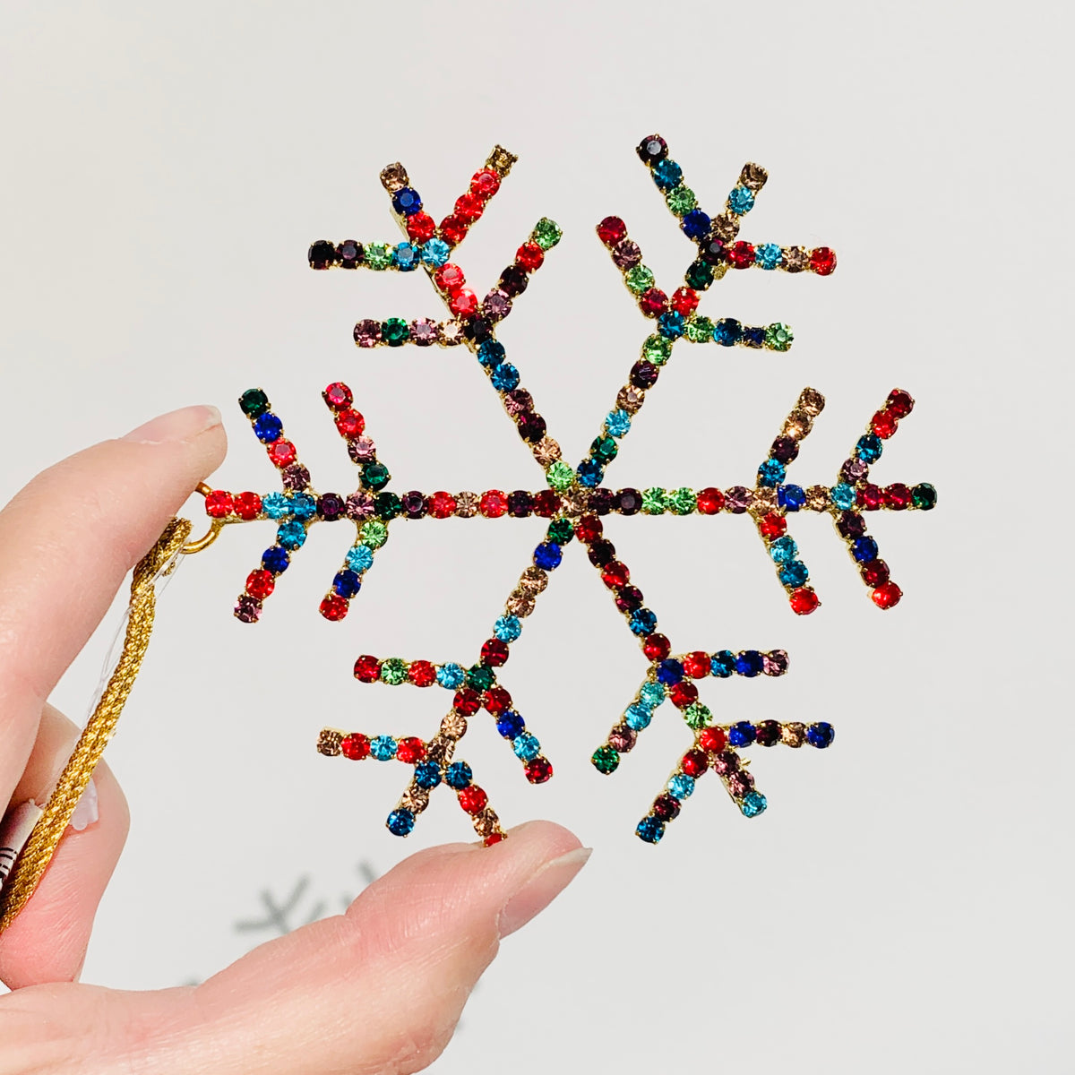 Snowflake Rhinestone Ornament 19