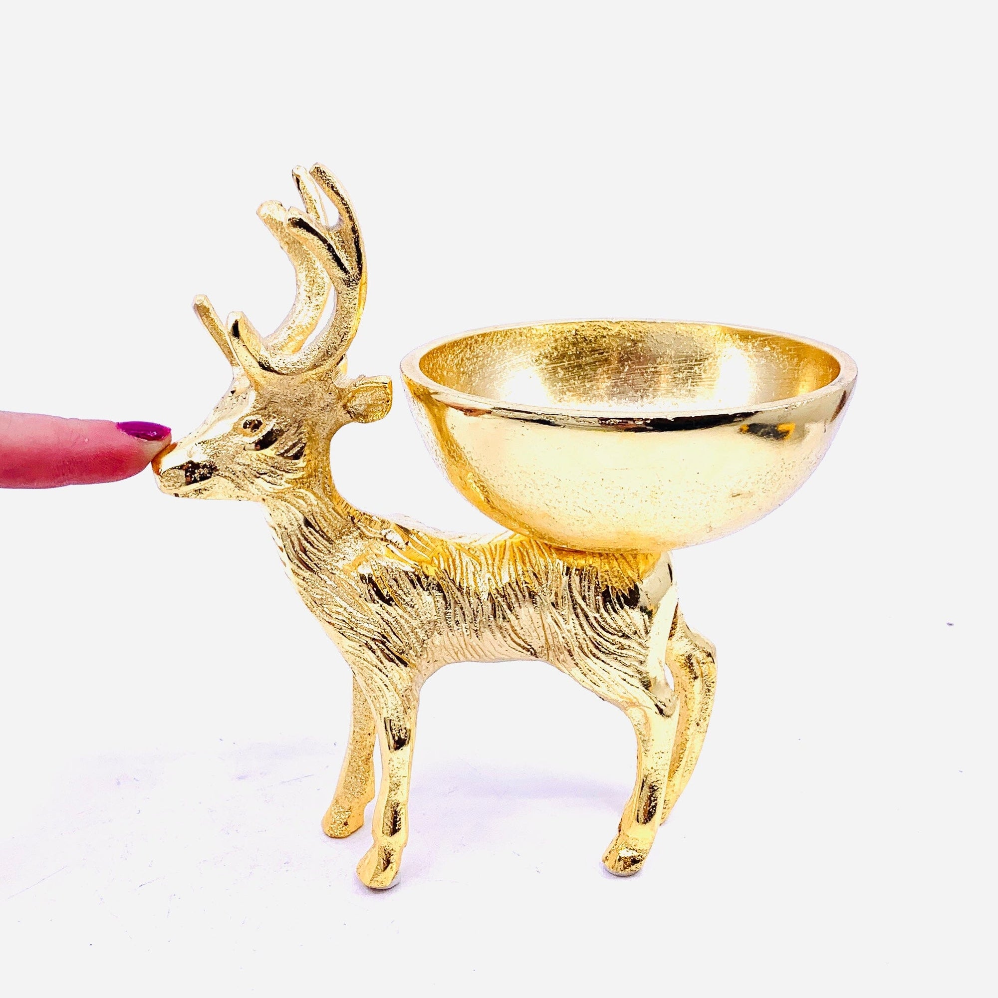 Reindeer Bowl, Gold One Hundred 80 Degrees 