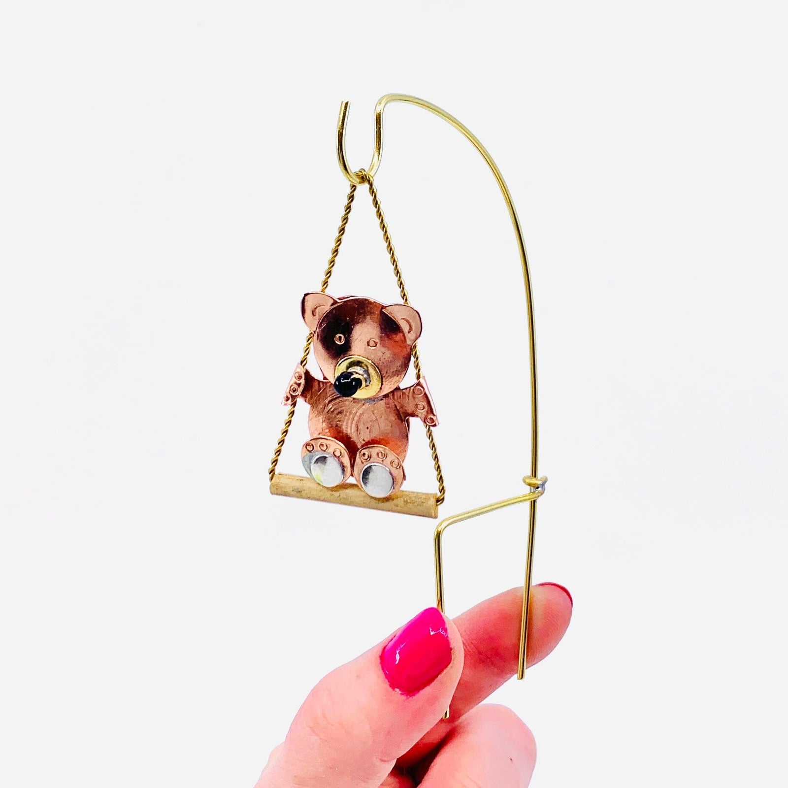 Plant Hangers 2, Teddy Bear Miniature Pilgrim Imports 