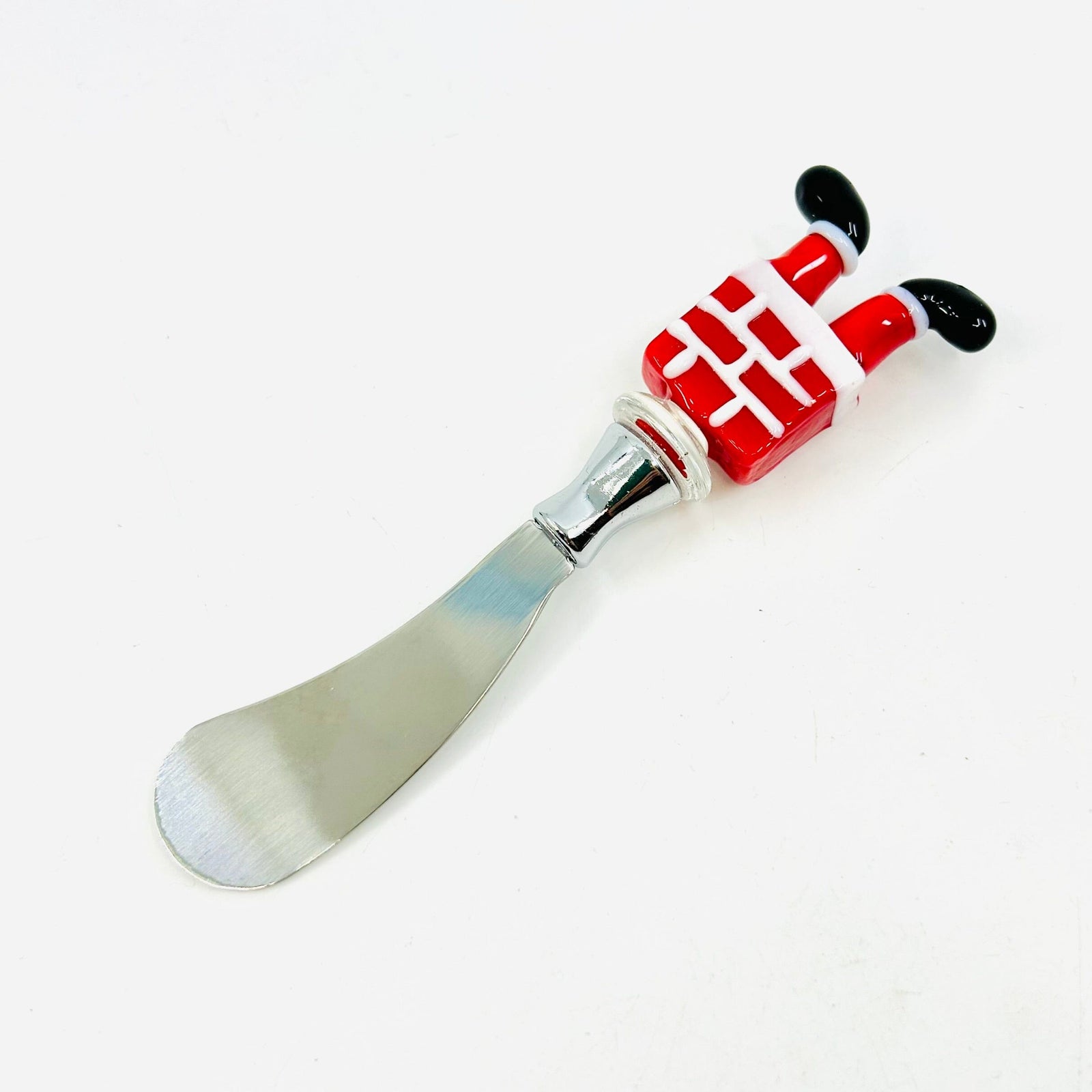 Holiday Glass Spreaders, Santa's Boots Decor Creative Co-Op 