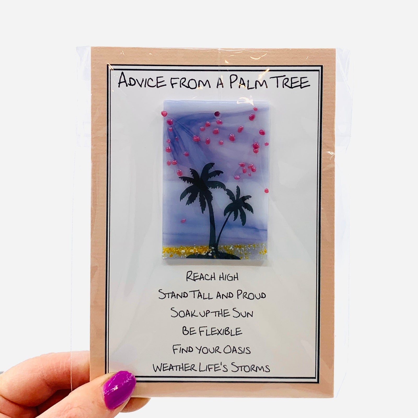 Fused Glass Advice From a Palm Tree 14 Decor Glimmer Glass Gifts 