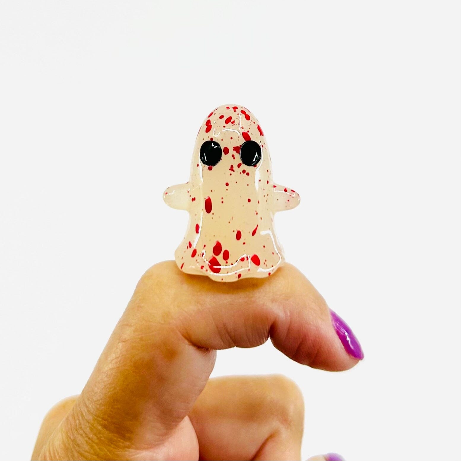 Miniature Glass Glow in The Dark Ghosts, Murder Documentary - 