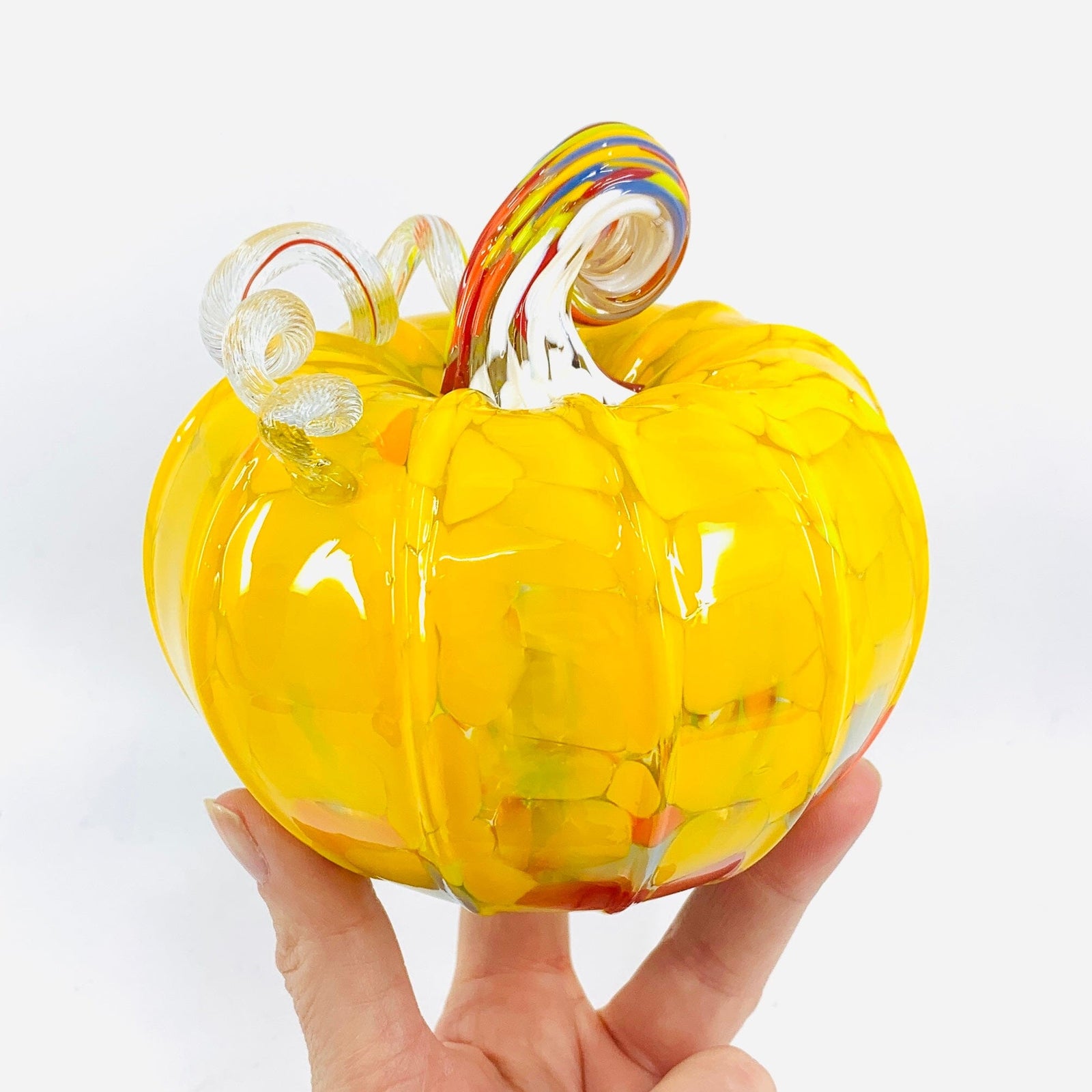 Daily Pumpkin 3927 Squat Gabby Luke Adams Glass Blowing Studio 