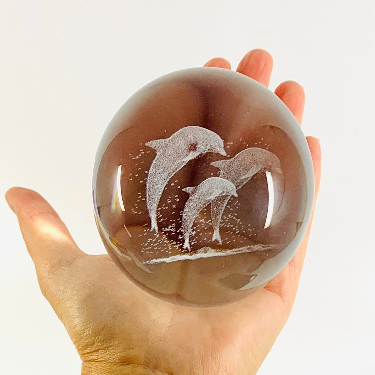 Dolphin Rotating Crystal Ball Lamp CALLA PRODUCTS 
