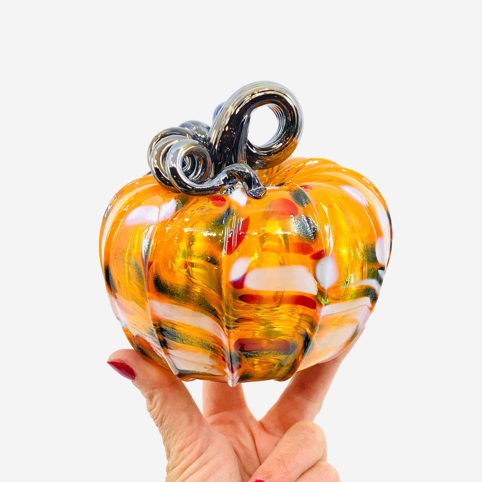 Daily Pumpkin 1953 Holiday Squat Gabby Luke Adams Glass Blowing Studio 