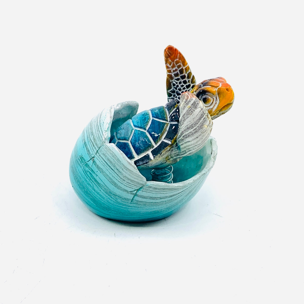 Blue Hatchling Bobble-Head Décor