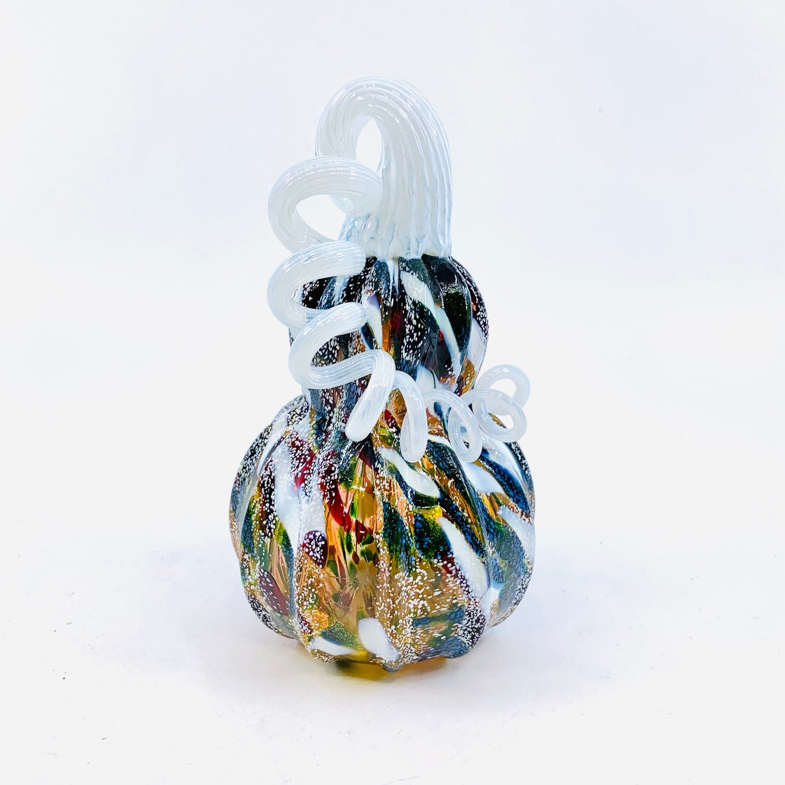 Daily Pumpkin 1594 Holiday Mini Gourd Gabby Luke Adams Glass Blowing Studio 