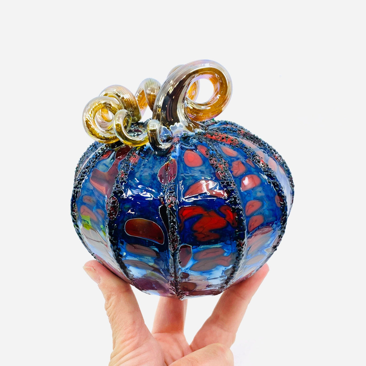 Daily Pumpkin 1448 Holiday Squat Gabby Luke Adams Glass Blowing Studio 