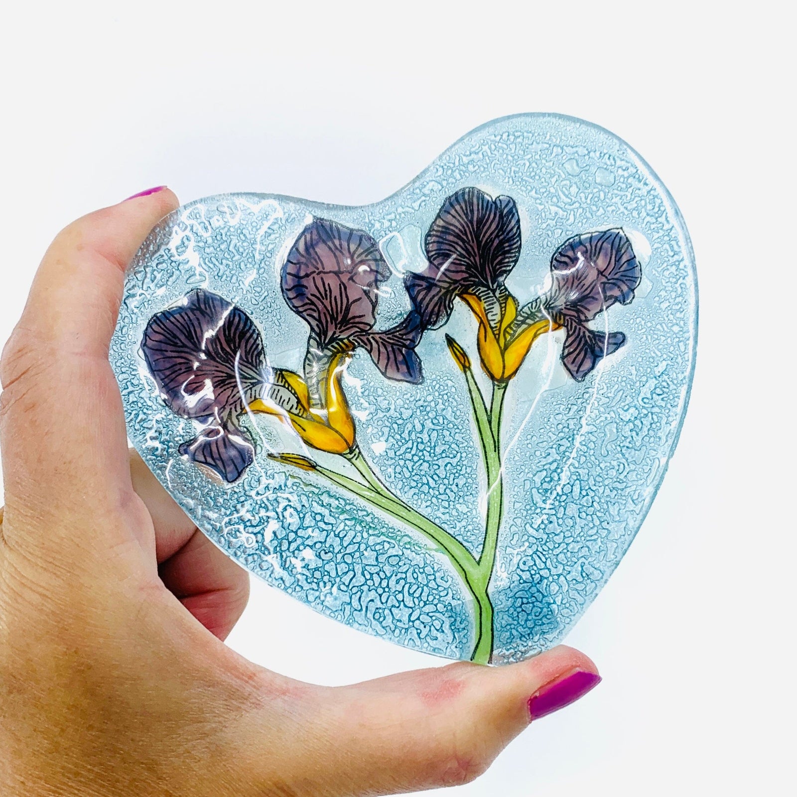 Fair Trade Heart Plate 10 - Iris Dishware Pam Peana 