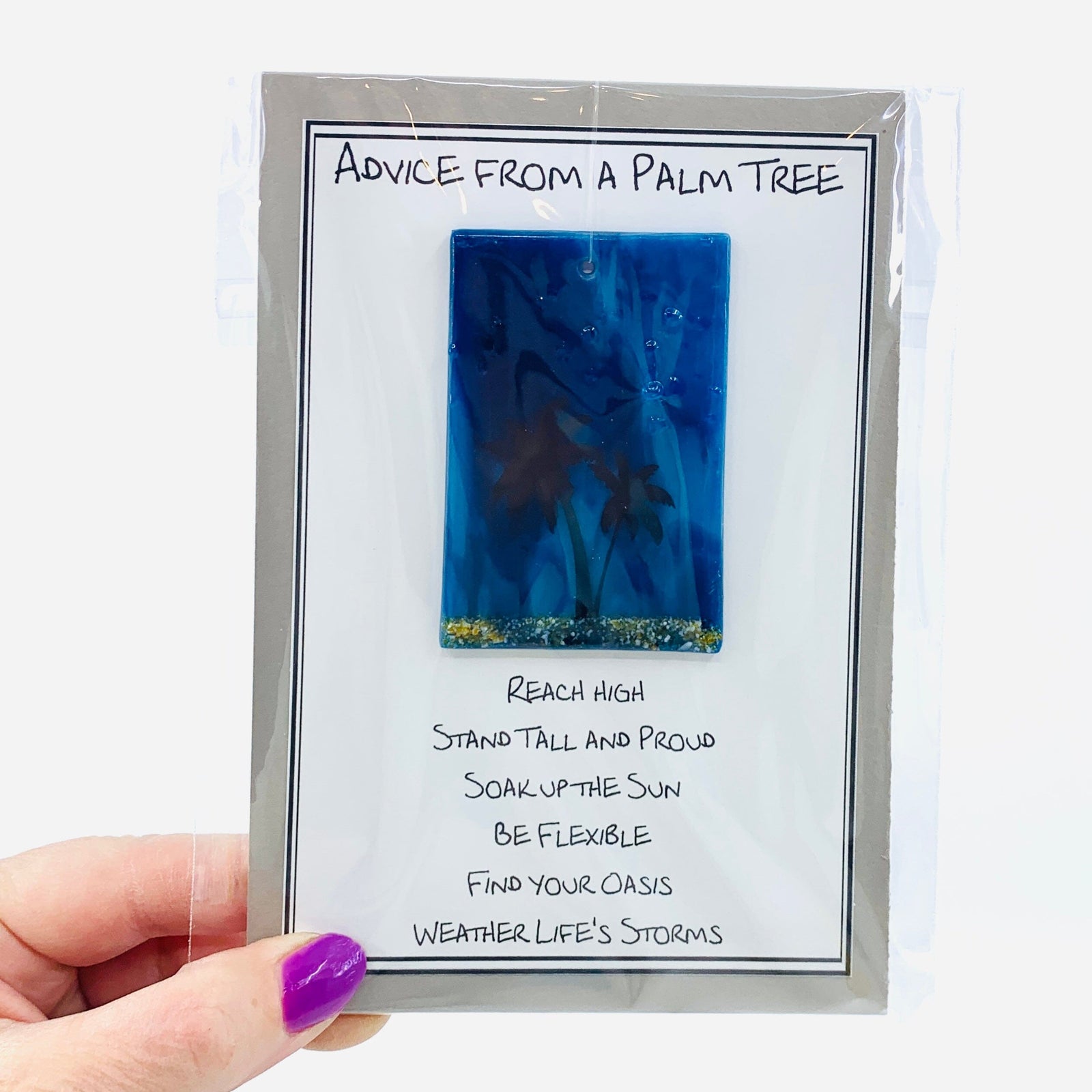 Fused Glass Advice From a Palm Tree 16 Decor Glimmer Glass Gifts 