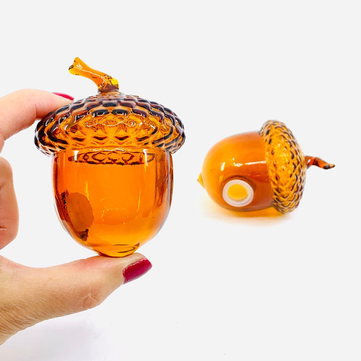 Glass Acorn Salt and Pepper Shakers Decor Gift Essentials 