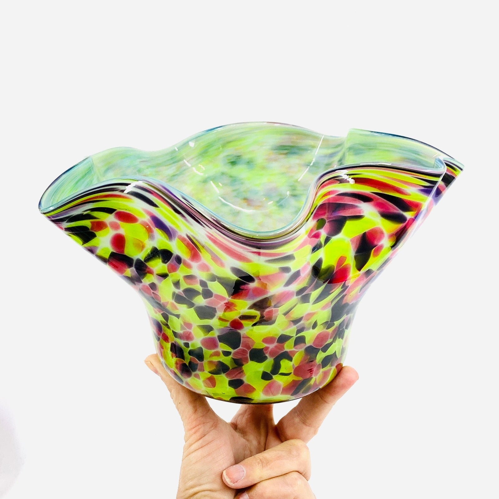 Spring Confetti Floppy Vase Decor Luke Adams Glass Blowing Studio 