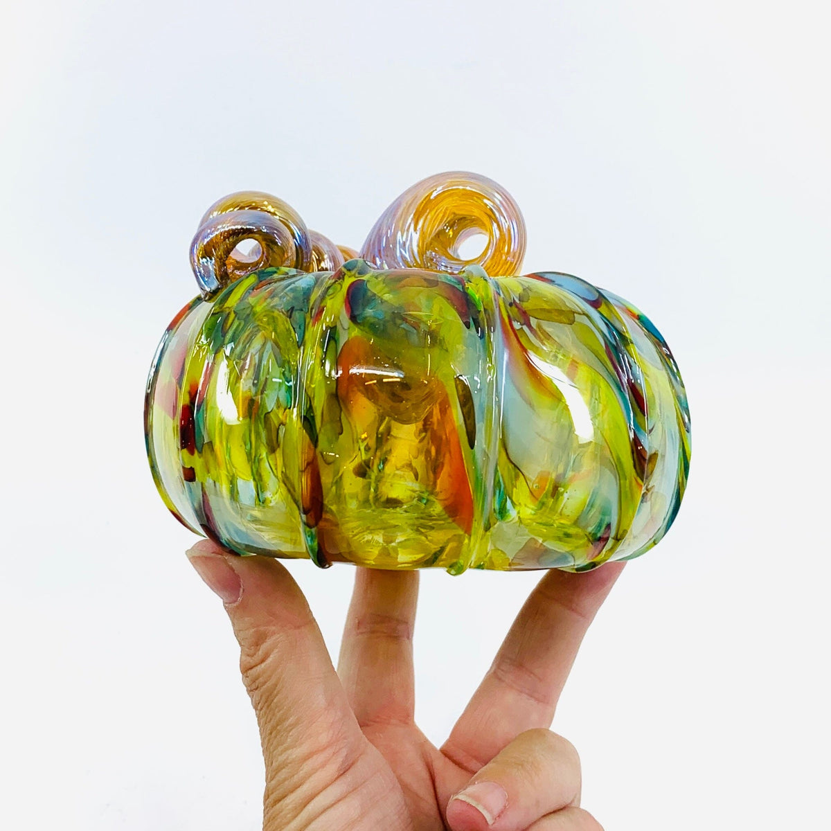 Daily Pumpkin 2381 Oops Squat Gabby Luke Adams Glass Blowing Studio 