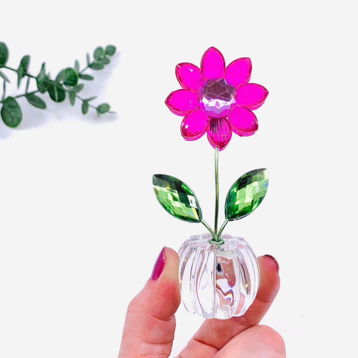 Acrylic Daisy 22, Pink Decor GANZ 