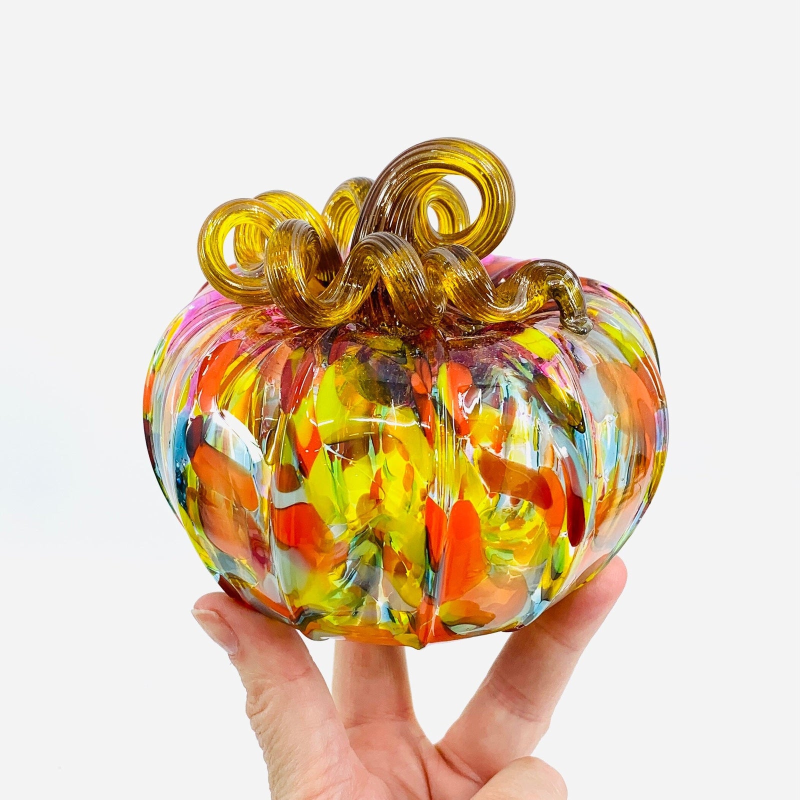 Daily Pumpkin 967 Squat Gabby Luke Adams Glass Blowing Studio 