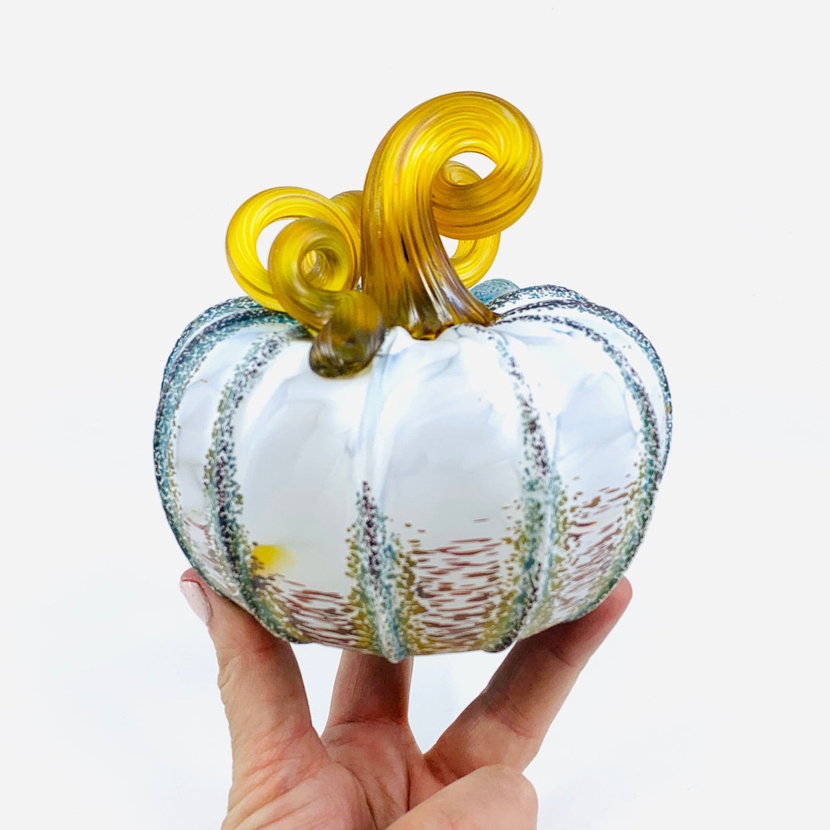 Daily Pumpkin 602 Coastal Matte Squat Gabby Luke Adams Glass Blowing Studio 