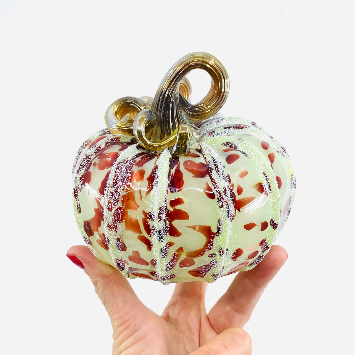 Daily Pumpkin 2136 Holiday Squat and Mercury Tree Ornament Gabby Luke Adams Glass Blowing Studio 