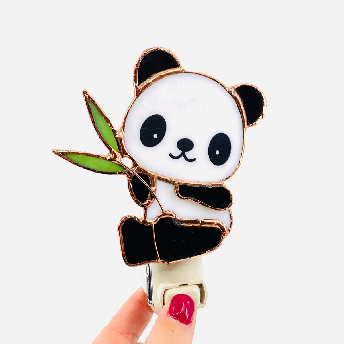 Stained Glass Panda Nightlight Decor Gift Essentials 