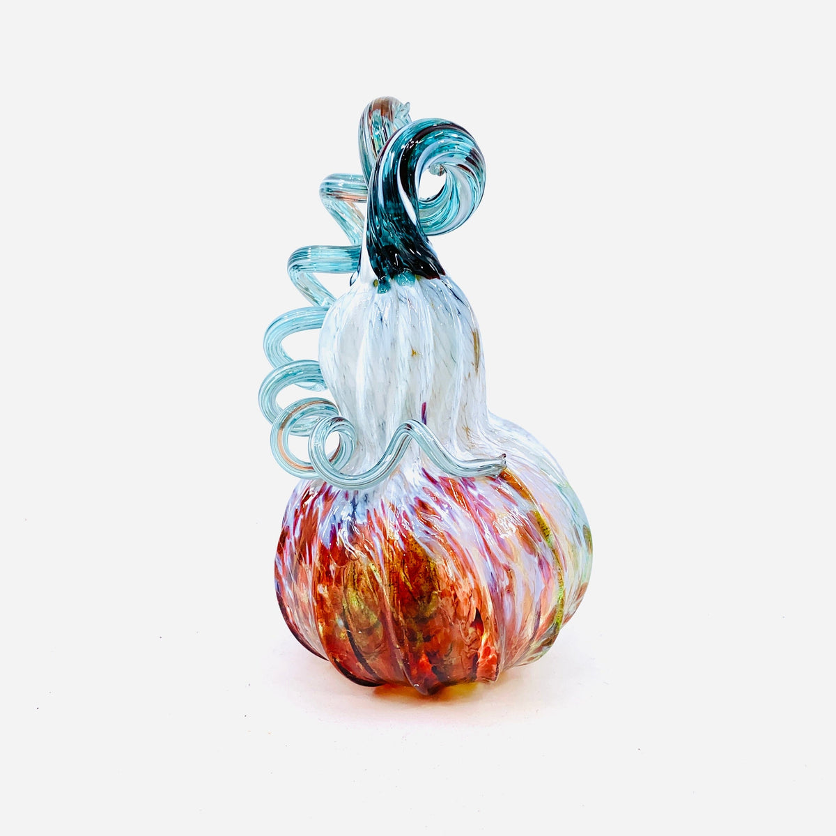 Daily Pumpkin 1632 Holiday Tipsy Mini Gourd Gabby Luke Adams Glass Blowing Studio 