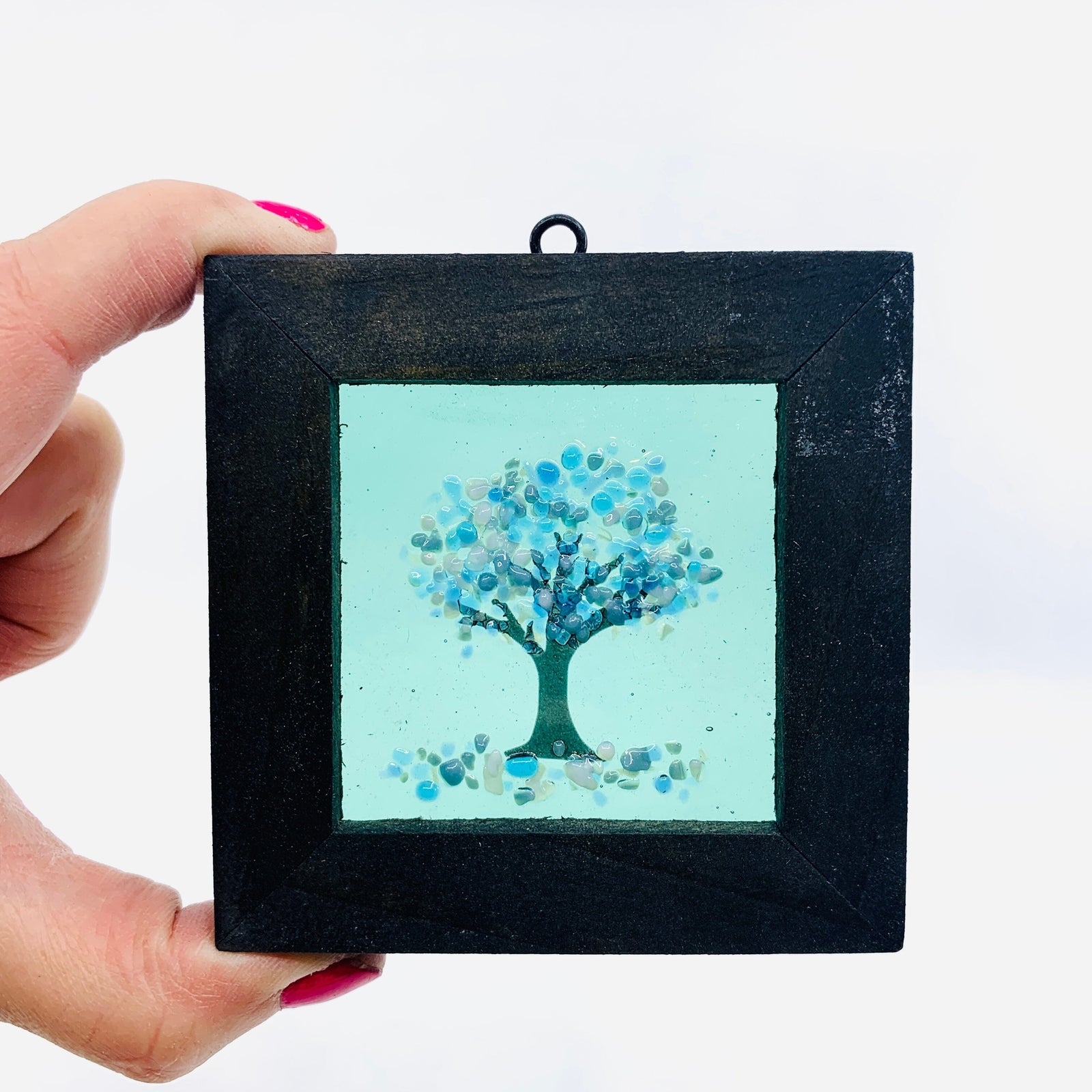 Fused Glass Tree of Life Shadow Box 66 Decor Glimmer Glass Gifts 