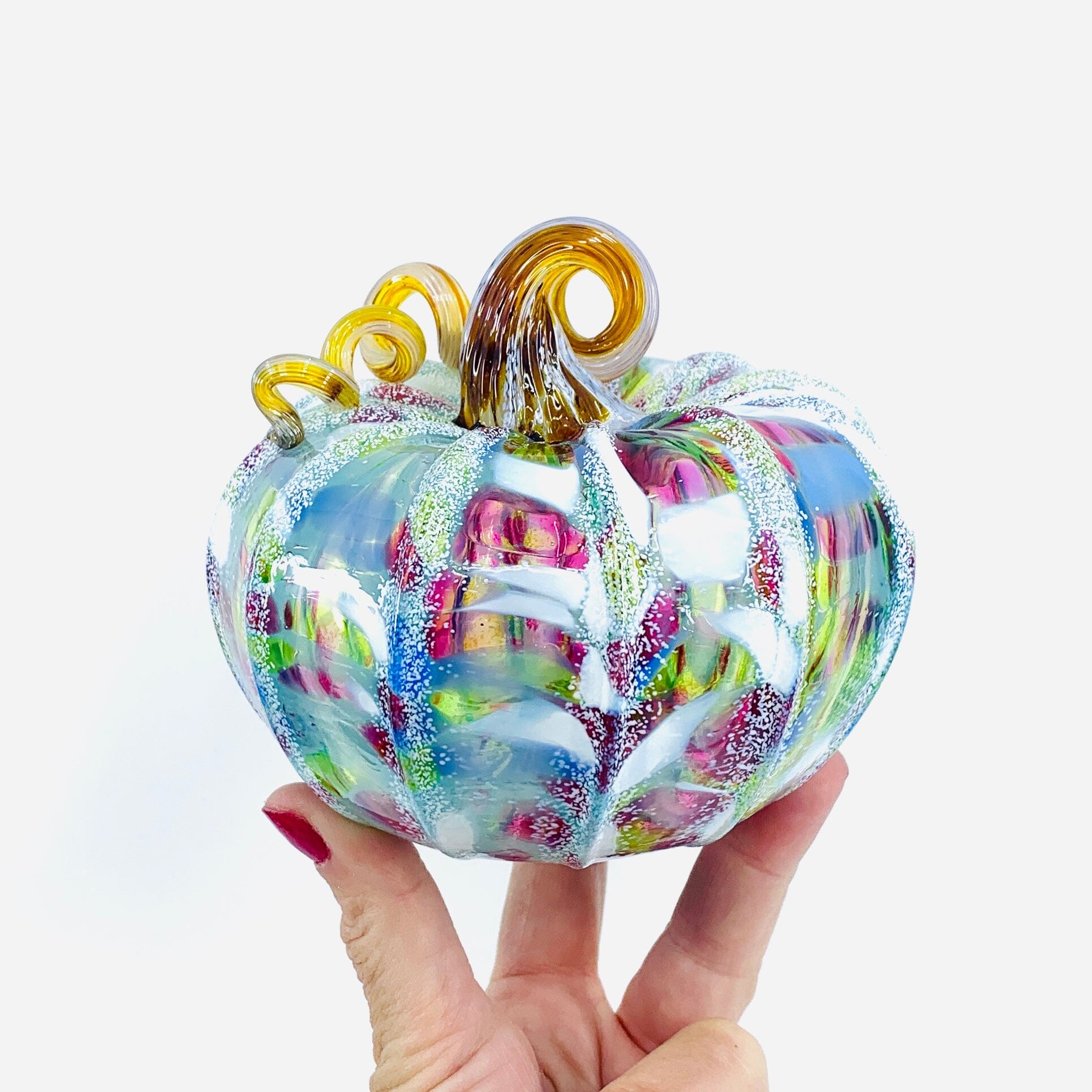 Daily Pumpkin 1848 Snowfall Squat Gabby Luke Adams Glass Blowing Studio 