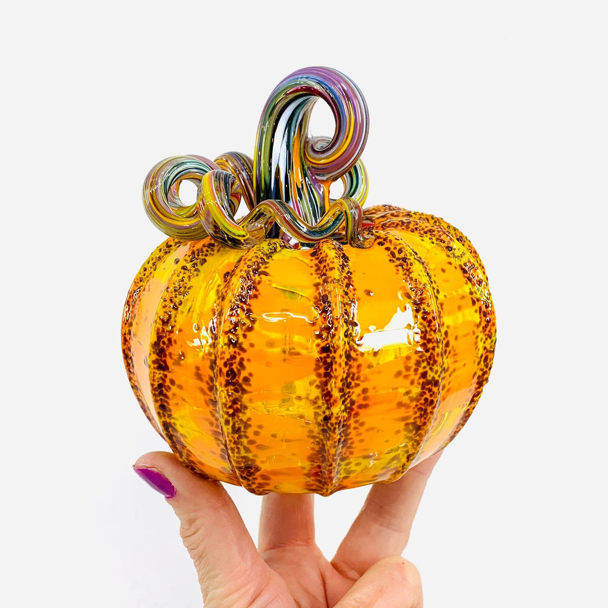Daily Pumpkin 3057 Squat Gabby Luke Adams Glass Blowing Studio 