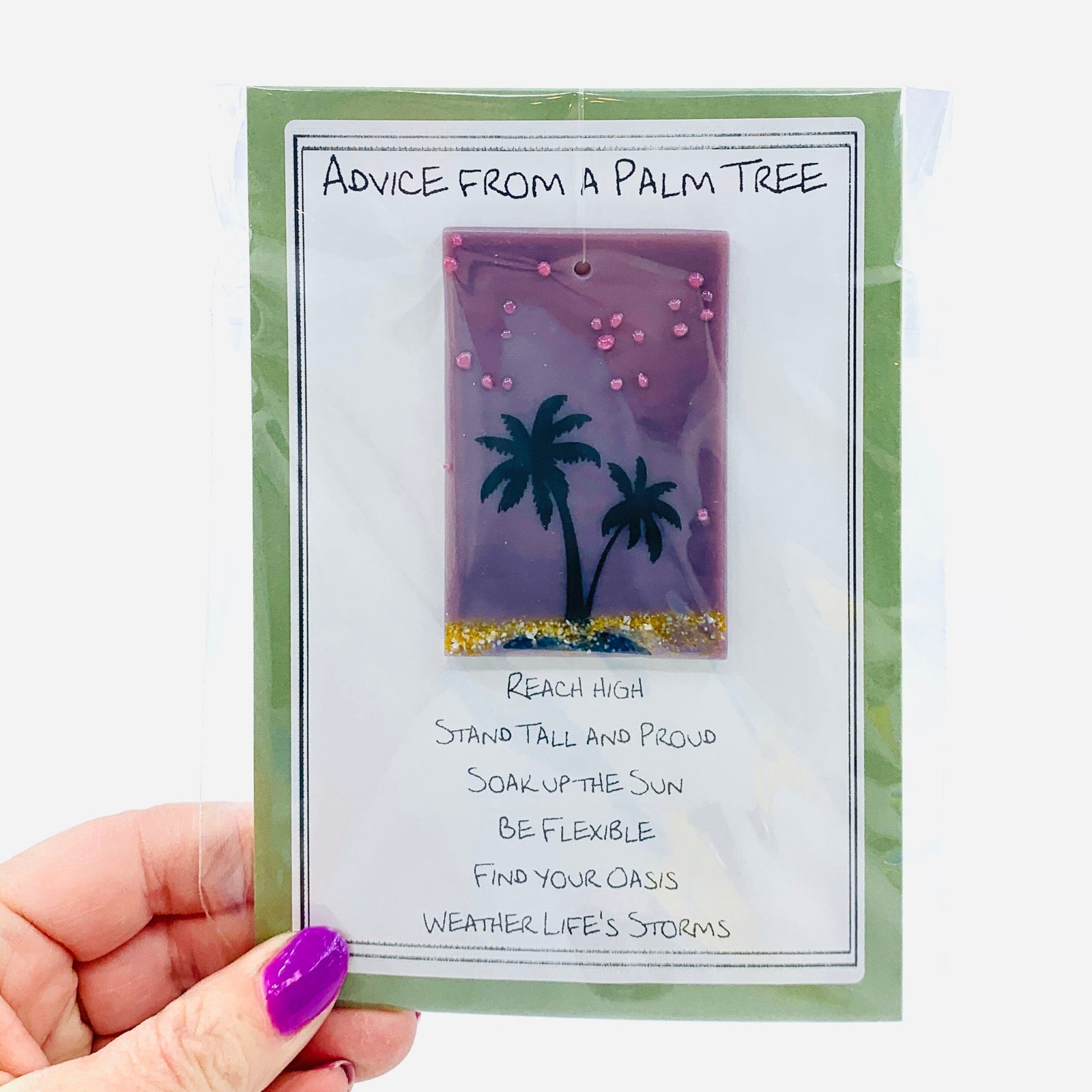Fused Glass Advice From a Palm Tree 7 Decor Glimmer Glass Gifts 