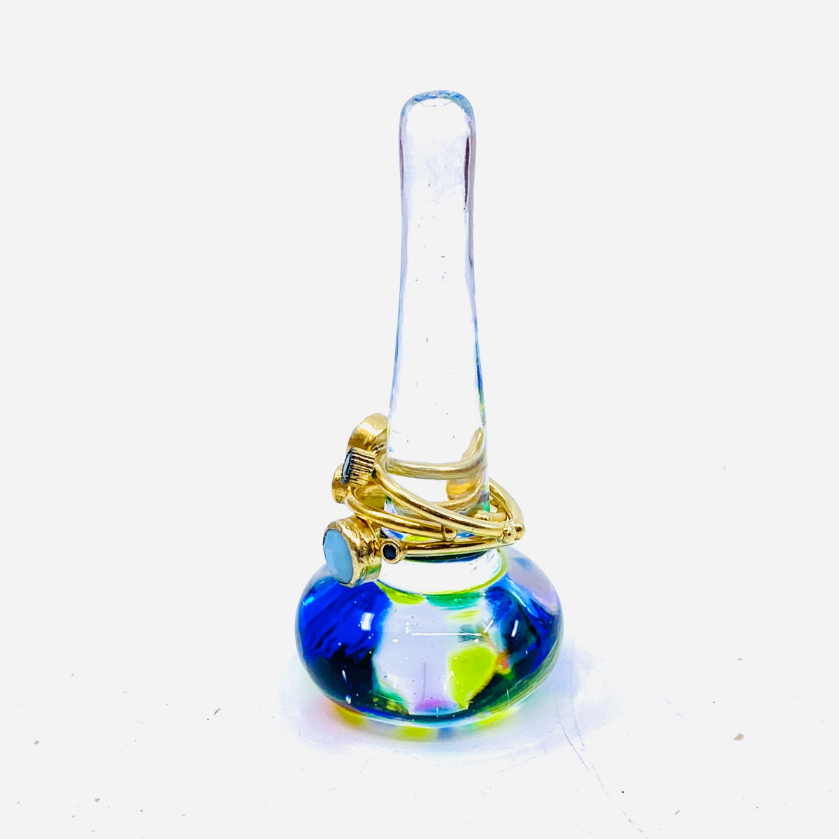 Artisan Glass Ring Holder, 20 Confetti