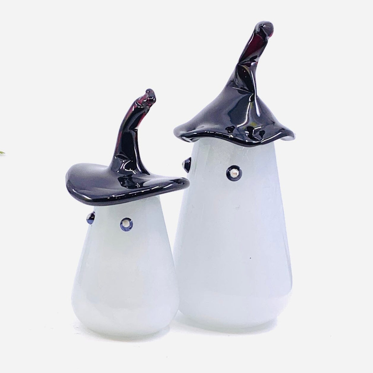 Small Hand Blown Glass Ghost Diamond Star 