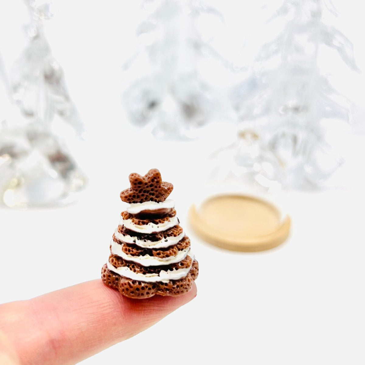 Tiniest Gingerbread Christmas Tree Cake Miniature - 