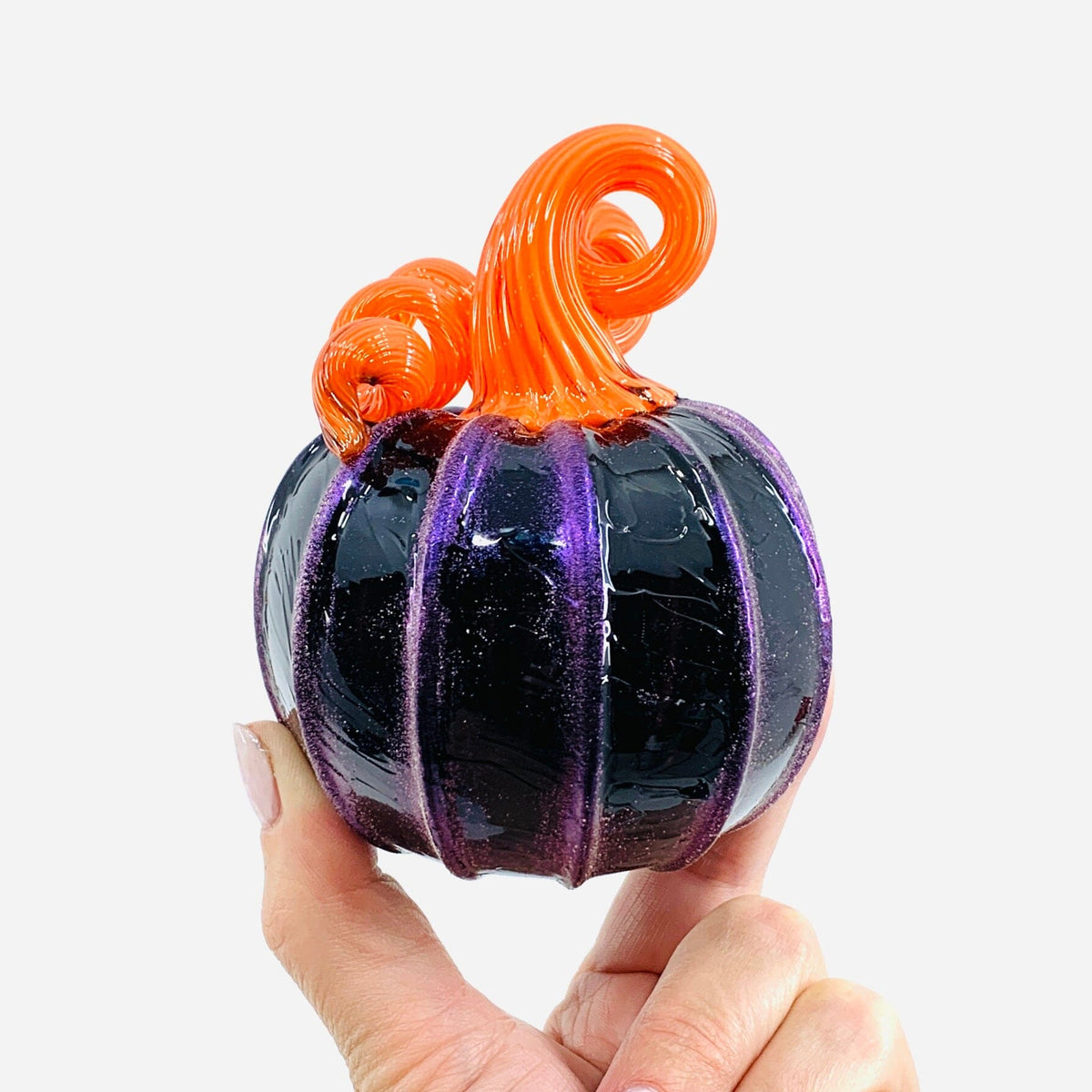 Daily Pumpkin 299 Fall Shimmer Mini Daily Pumpkin Luke Adams Glass Blowing Studio 