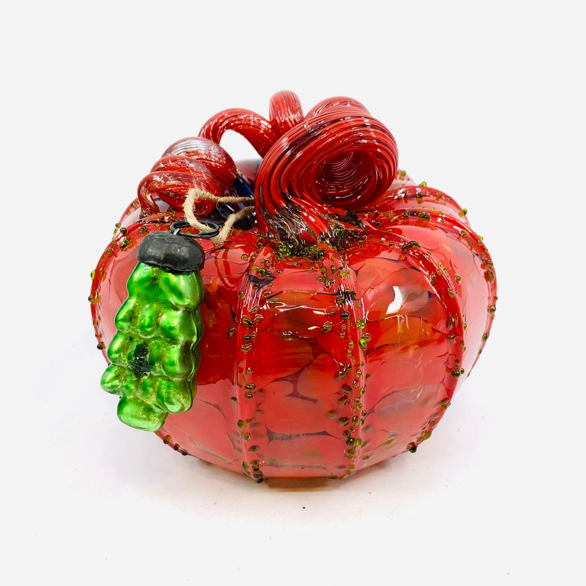 Daily Pumpkin 2133 Holiday Squat and Mercury Tree Ornament Gabby Luke Adams Glass Blowing Studio 