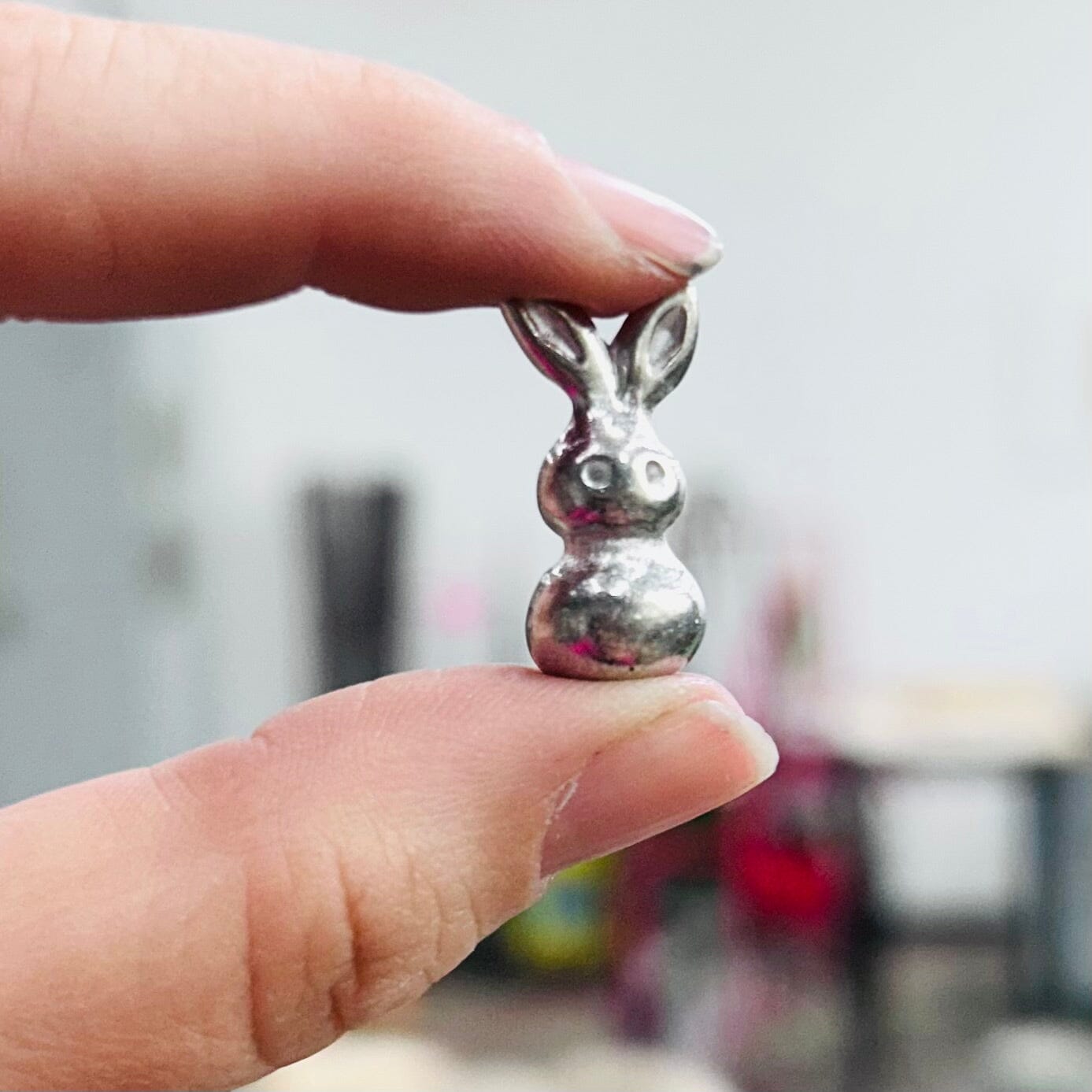 Miniature Pewter Easter Peep Miniature Henrietta Glass 