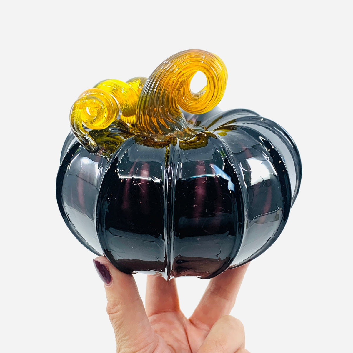 Daily Pumpkin 92 Fall Squat Gabby Luke Adams Glass Blowing Studio 